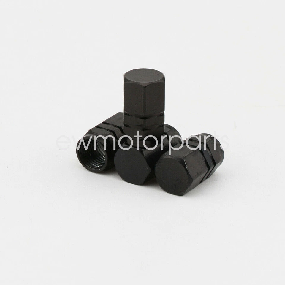 4 черных алюминиевых колпачка на штоки клапанов колес мотоциклов для Harley Davidson - Изображение 2 из 4