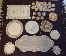 Vintage Crochet Doilies, Table Runners, Doilies, Coasters, Linen  Lace.
