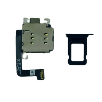 Dual Sim Reader und Sim Tray kompatibel mit iPhone 15 schwarz