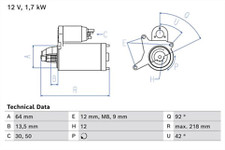 Bosch 0986026280 Starter Motor