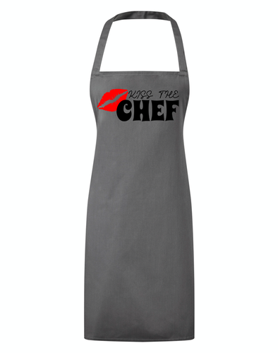 Kiss The Chef Cooking Baking Apron Funny Romantic Gift - Picture 18 of 20