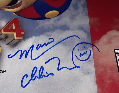 martin castilloマーティン カスティーリョ 直筆サインカード Charles Martinet Hand Signed 16x20 Super Mario 64 Authentic