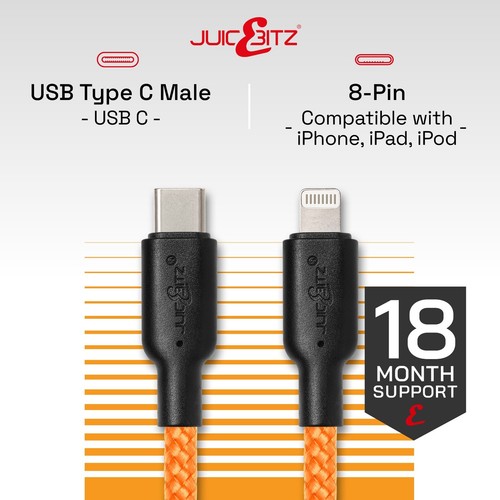 Pleciony kabel szybkiej ładowarki USB-C USB-A do Apple iPhone 14 Pro 13 12 11 SE iPad - Zdjęcie 15 z 144