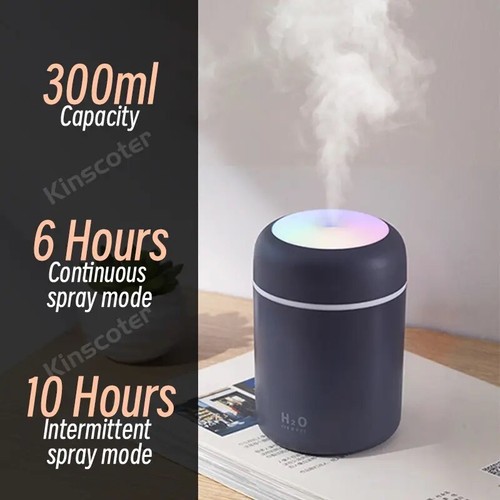 300ml H20 Air Humidifier Portable Mini USB Aroma Diffuser With Cool Mist. - Picture 4 of 6
