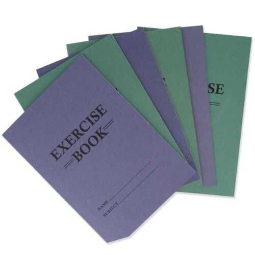 SCHOOL EXERCISE STATIONARY BOOKS Feint Ruled 48 Margined Paper Pages Work Office - Picture 8 of 10