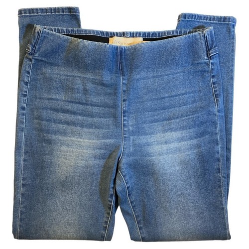 Soft Surroundings Jeggings Pull-On Medium Blue Wash with Fading Size M - Bild 3 von 9