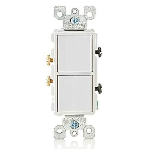 Leviton 5634-W 15 Ampere, 120/277 Volt, Decora Monopolare, Interruttore Combinazione AC - Foto 1 di 1