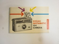 Photography Camera Catalog  Kodak Instamatic 104 Camera User Manual 1966