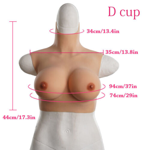 Formes de poitrine légères en silicone faux seins courts travestis transgenres - Afbeelding 8 van 27