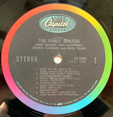 THE EARLY BEATLES Original 1965 Stereo Capitol Jacksonville