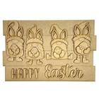DIY MDF Blank Easter Craft Kit, Decorate Your Own, Happy Easter Gnomes Eggs RWL