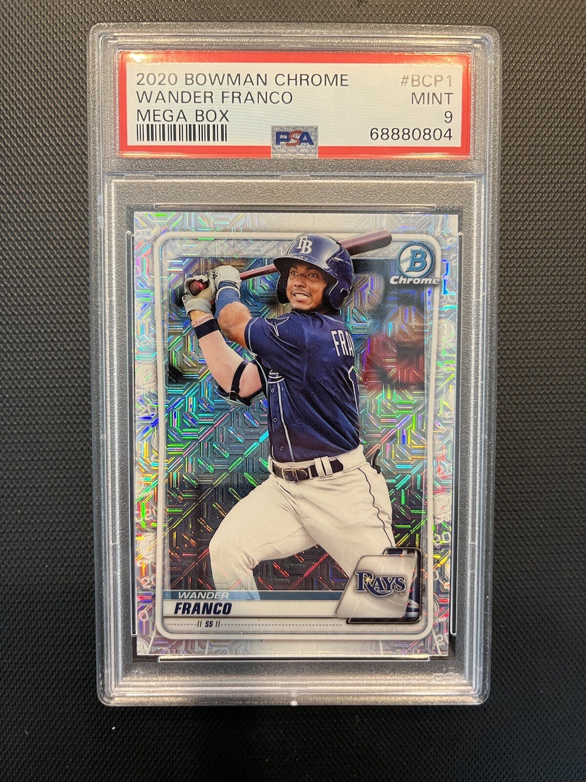 2020 Bowman Chrome Wander Franco Mega Box Mojo PSA 9 #BCP-1 Rays ⚾️