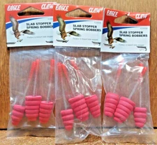 ☆ BEST DEAL☆ 3x 3pks Eagle Claw Ice Fishing Spring Bobbers Slab Stopper Assorted