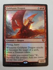 MTG Bling - Foil - Goldspan Dragon - Kaldheim -A119