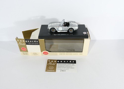 Vanguards Gold 1/43 Scale VG003012S - Shelby Cobra 427 S/C - Silver Model Car N2