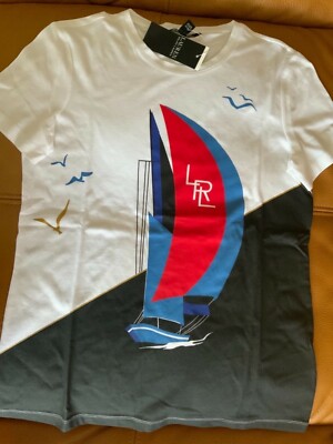 Lauren Ralph Lauren Nautical Theme Tee shirt top Sz XS wmns NWT