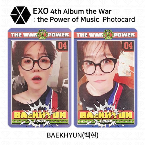 EXO The War The Power Of Music 4th Repackage Official Photocard K-POP KPOP - Picture 2 of 44