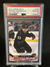 2022-23 Upper Deck Young Guns Canvas Rookie RC PSA 10  #C97 Thomas Bordeleau