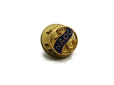 NAOC & Anchor Pin Blue & Gold Tone
