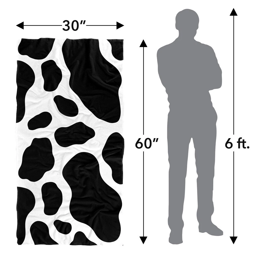 Cow Print Beach Towel 30"x60"