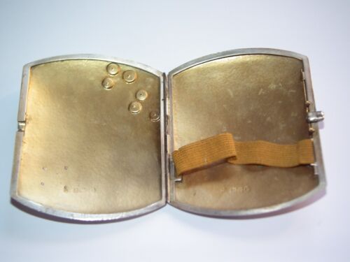 Scarce 1902 Art Nouveau Silver Pearl Gold Cgarette case By Heinrich Levinger - Picture 8 of 12