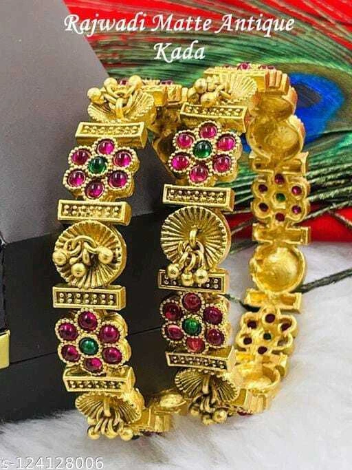 Bollywood Bridal Fashion Gold Plated Indian Temple Jewelry Rajwadi