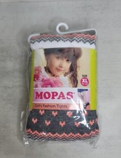 Girls Soft Winter Footed Warm Tights Thick Opaque Stockings 11-14 XL Print Heart