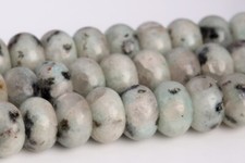 Natural Green Kiwi Jasper Beads Grade A Rondelle Loose Beads 6x4MM 8x5MM