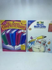 Grades 1-3 Workbooks Paperback Minute Math Drills & Reading Comp Carson Creative