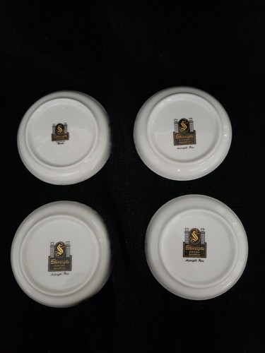 4 Stonegate Midnight Rose (3 qty) & Sonata (1) Coasters Germany Bavarian 3.5" - Picture 4 of 5