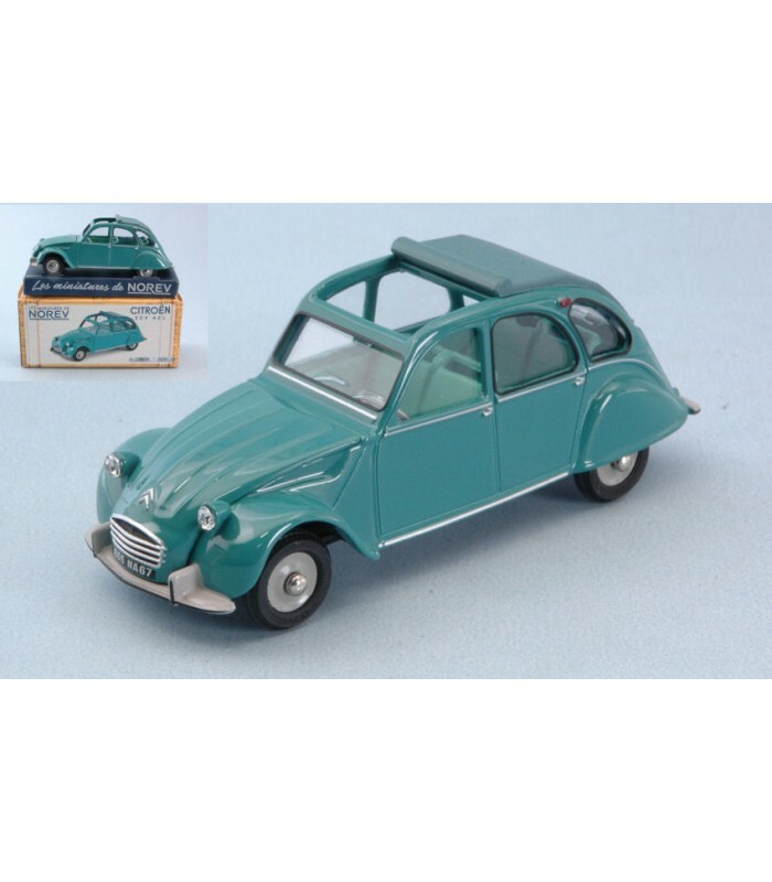 CITROEN 2CV AZL 1966 grön AGAVE (ÖPPNANDE HUD) 1 43 CITROEN 2CV AZL 1966 grön AGAVE (ÖPPNANDE HUD) 1 43