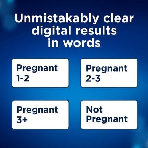 clearblue digital pregnancy test with weeks indicator- 1 Test - USA SELLER - Picture 3 of 3