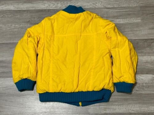 Vintage 90s Zip Up Sweater Colorful Aztec Dutch Geometric Reversible Youth M/L - Picture 4 of 9