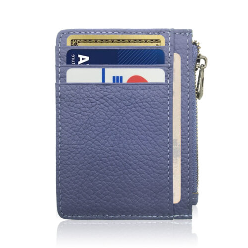 Cartera delgada de cuero minimalista con cremallera 5MLGgoods (roja 1 pieza) - Imagen 76 de 88