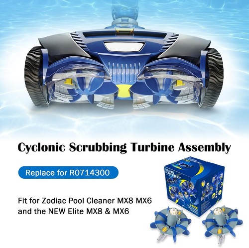 2PACK R0714300 Cyclonic Scrubbing Turbine Assembly For Zodiac MX6/8, MX6/8 Elite - Bild 2 von 13
