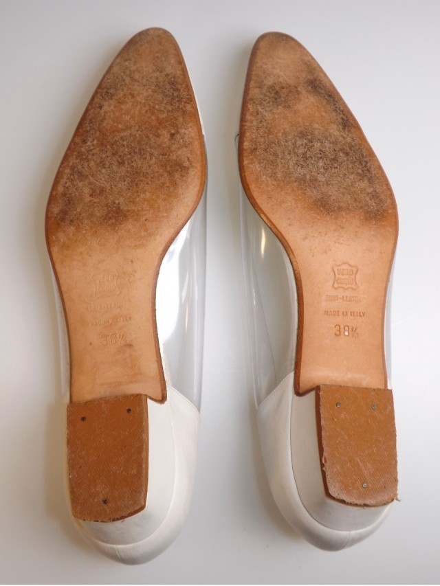 RENÉ RENÉ RENÉ MANCINI WHITE & CLEAR FLATS - SIZE 8 2be82a RENÉ RENÉ RENÉ MANCINI WHITE & CLEAR FLATS - SIZE 8 2be82a