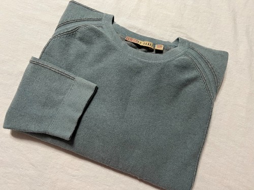 Suéter TED BAKER cuello redondo Raglan azul cadete mezcla algodón/lana talla 6 (EE. UU. XL) - Imagen 3 de 18