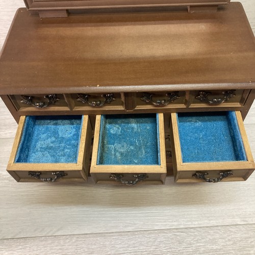 VINTAGE laurel TOYO WOODEN MUSIC JEWELRY BOX Works ~Japan - Picture 10 of 15