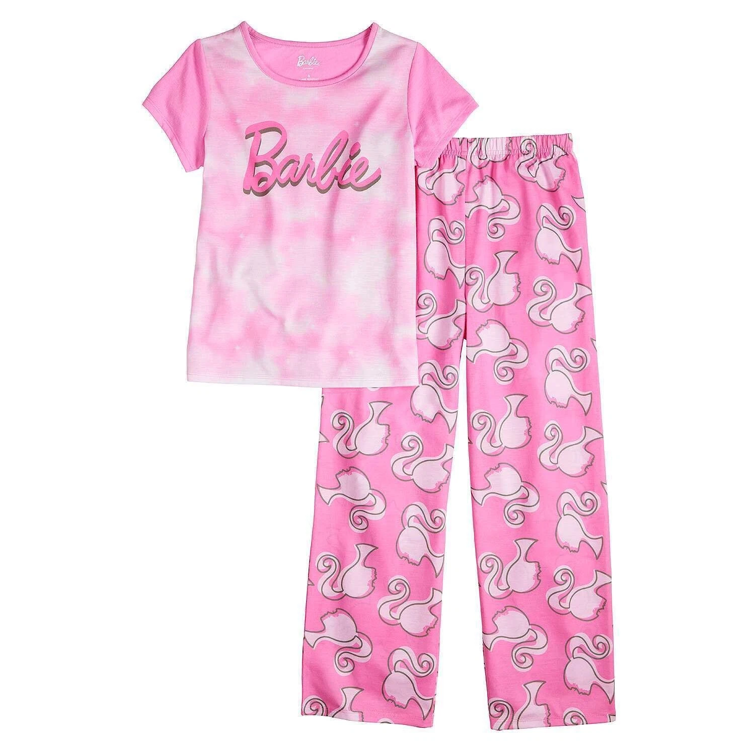Girls Barbie Doll Pajamas Set Shirt Pants Clothes Gown 4 6 8 Pink Dress Up Movie
Opens in a new wind
