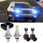 For 2008 2009 2010 Toyota Highlander 8000K LED Headlight Hi/Lo + Fog Light Bulbs