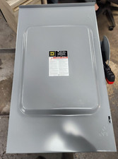 😎 NEW SQUARE D 200 AMP FUSED SAFETY SWITCH 240 VAC 60 HP 3 PHASE H324NRB
