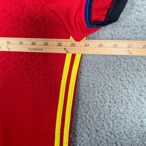 Adidas Spanish Football Shirt Men's XL Red Short Sleeved 2016 Home Jersey Spain - 第 7/12 張圖片