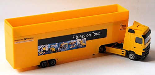 Mercedes Actros Box Truck German Post Showtruck Fitness on Tour 1:87 Albedo - Picture 2 of 4