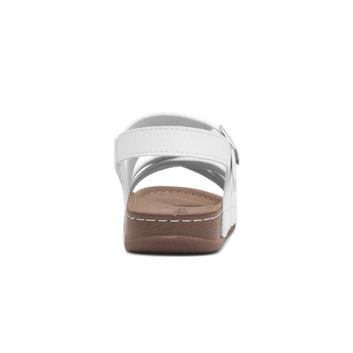 Comfy Steps Womens Sandals White Adults Ladies Strappy Buckle Marmaris SIZE - Picture 4 of 8