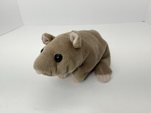 Vintage Wombat Maus Stofftier Sitzsack Spielzeug Plüsch 6 Zoll Beanie Boppers