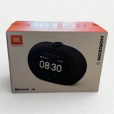 JBL Horizon 3 Clock Radio FM Bluetooth Portable Speaker System Plastic Black