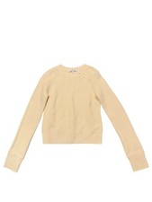 Helmut Lang Ribbed Wool Cashmere Sweater Ivory Shaker Knit Pullover Size Small