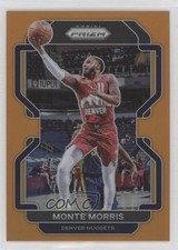 2021-22 Panini Prizm Orange Prizm 41/49 Monte Morris #16 7n6