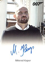 2015 Rittenhouse James Bond Archives Milorad Kapor Autograph