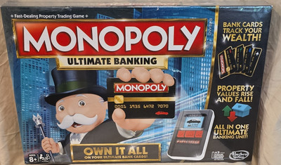 Hasbro Gaming Monopoly Ultimate Banking Electronic Game 2-4 Players 8+